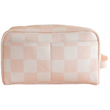 Wash Bag - Salmon Check