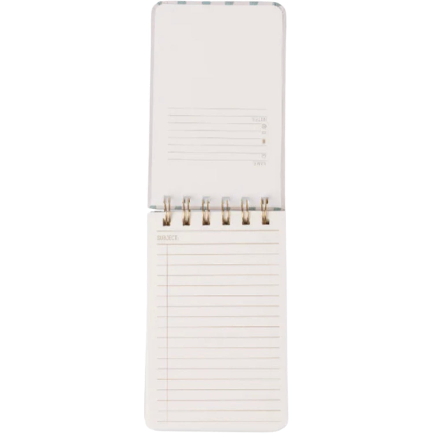 Twin Wire Notepad - Wavy Blue