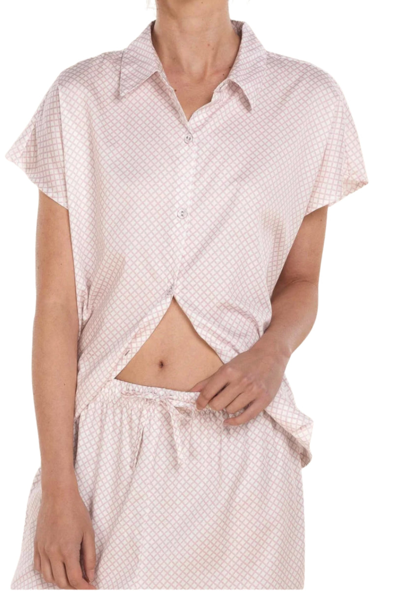 Marlie Diamond Cotton PJ - Pink