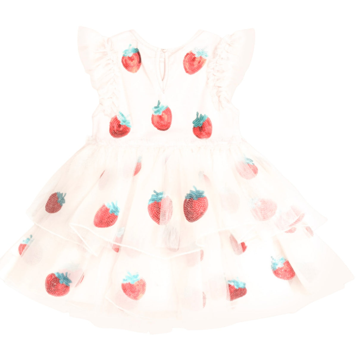 Sequin Strawberry Tulle Dress