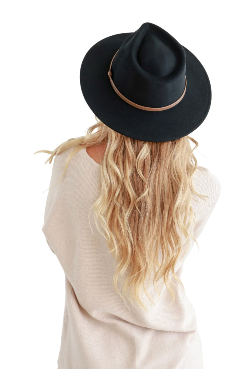 Hat Black Wool Felt