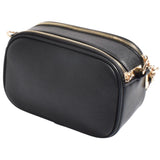 Percy Weave Crossbody Bag - Black