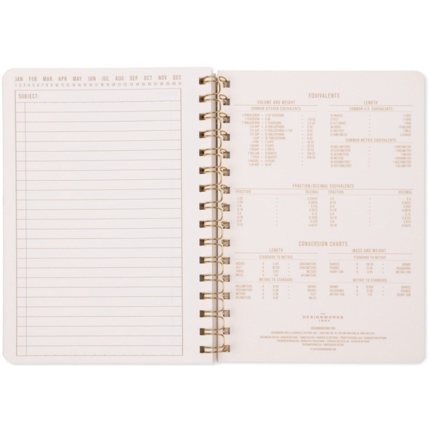 Twinwire Notebook (S) - Green Lattice