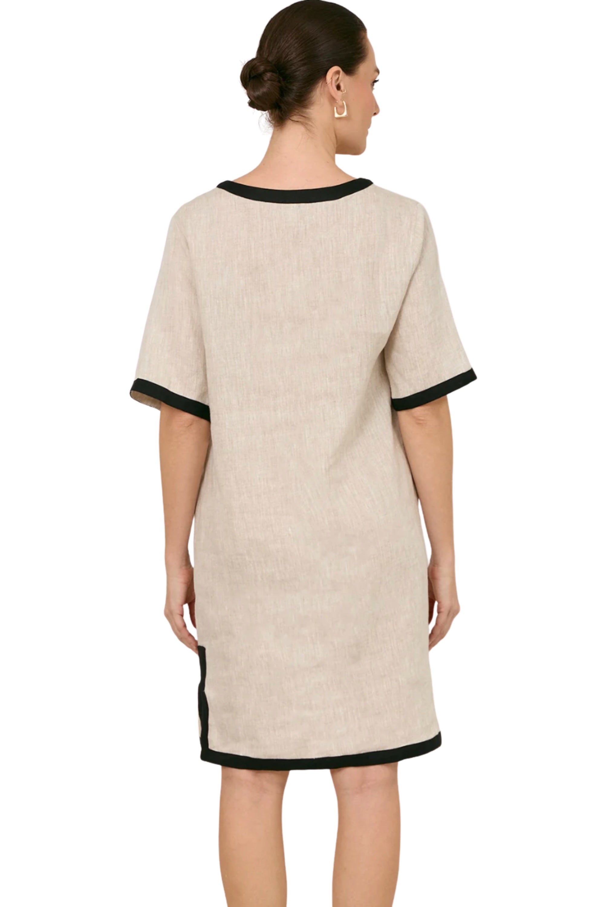 Sara Linen Dress - Natural