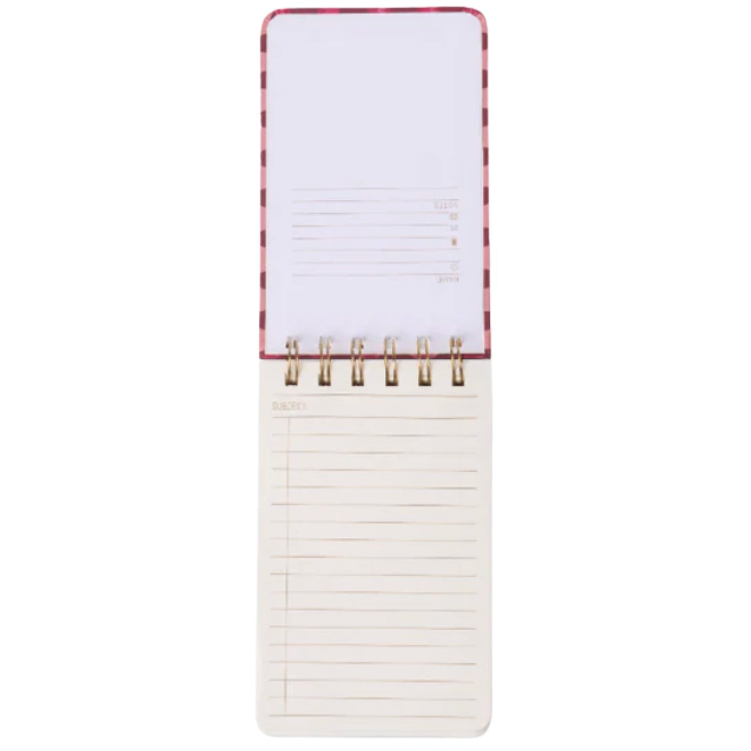 Twin Wire Notepad - Pinwheel Pink