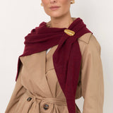 Triangle Scarf - Burgundy
