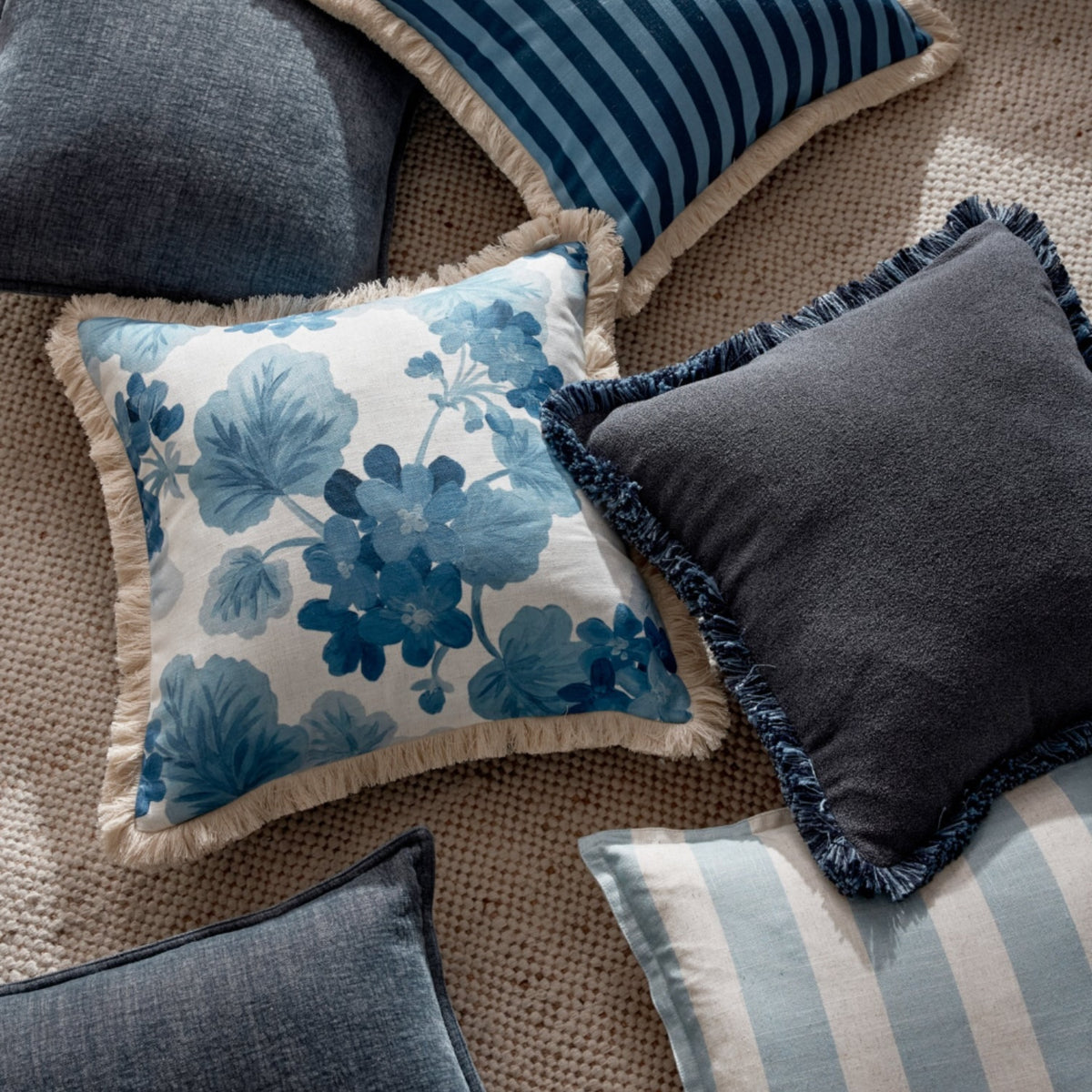 Margot Cushion 50x50cm - Navy
