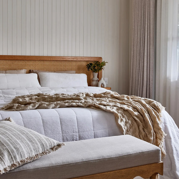 Bailey Off White Stonewash Coverlet