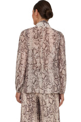 Penelope Snake Print Top