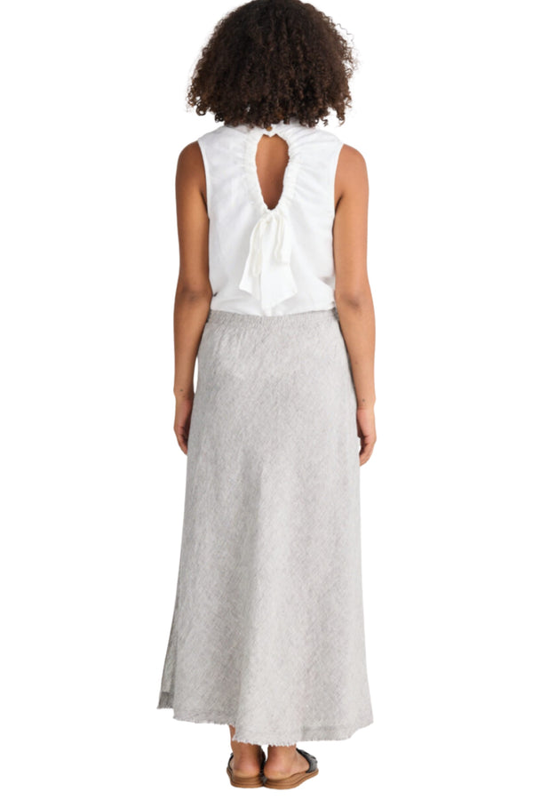 Sicily Skirt - Charcoal Fleck