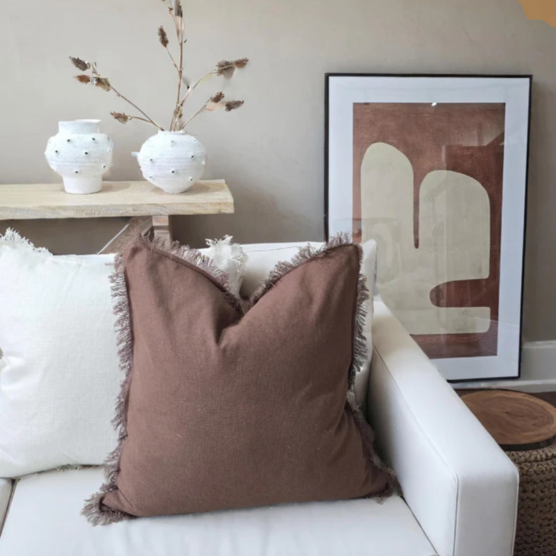 Rhea Cushion 55cm - Brown