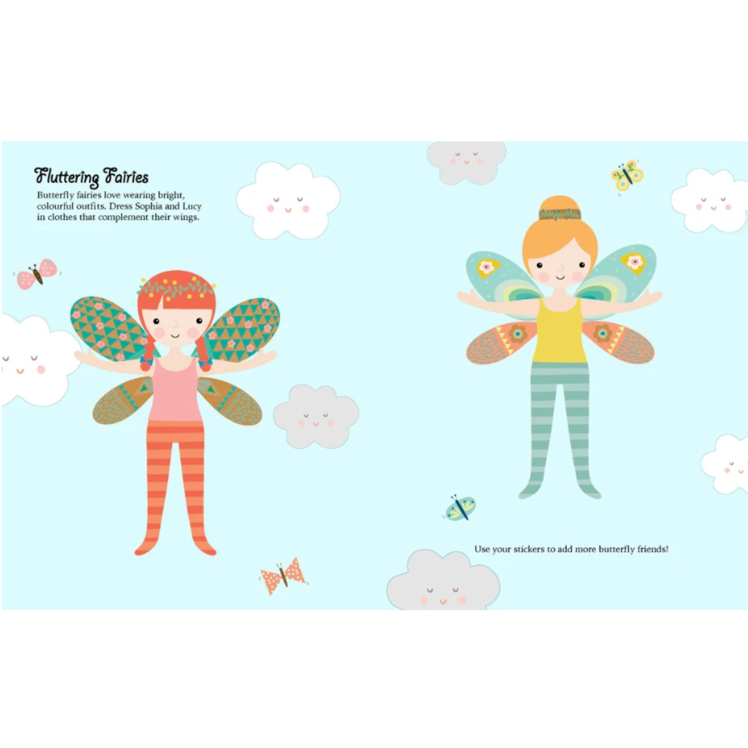 Sticker Dress Up Book - Fairies V2