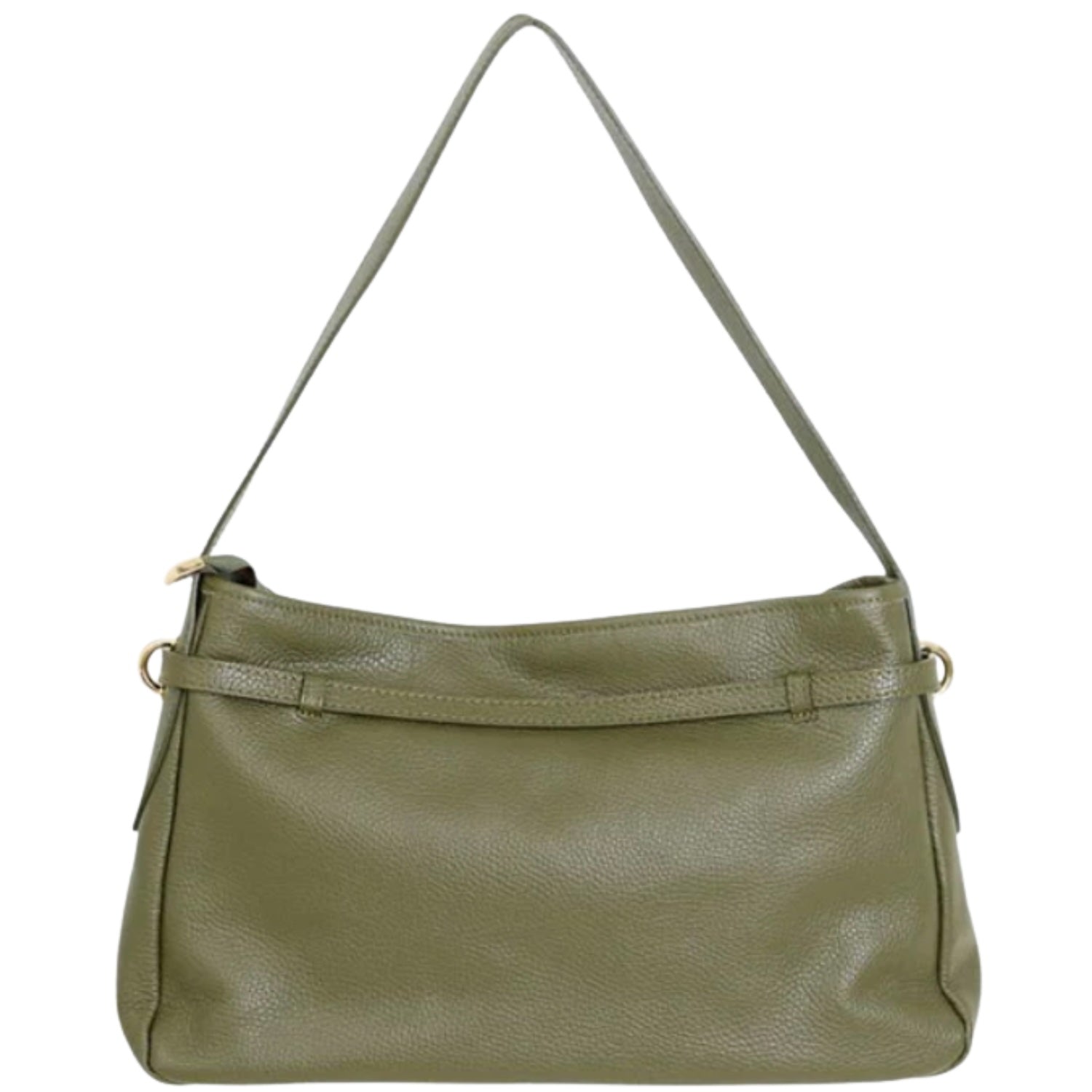 Victor Suede Handbag - Khaki