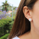 Pearl Stud (L) - White