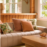 Pinstripe 50cm Cushion - Nutmeg