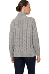 Tegan Cable Knit Jumper - Grey
