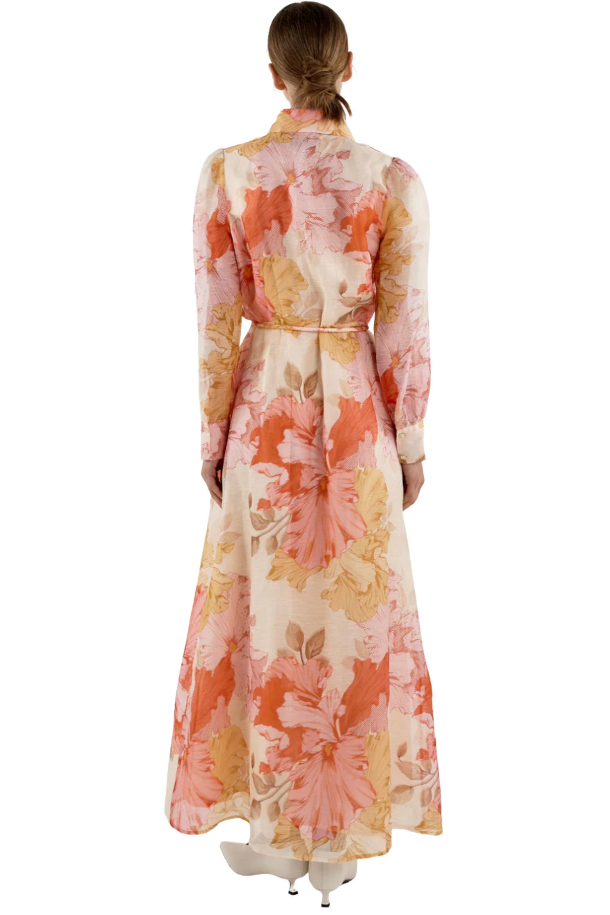 Julie Shirt Dress - Red/Pink