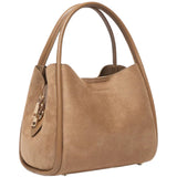 Steffie Suede Mini Tote - Honey
