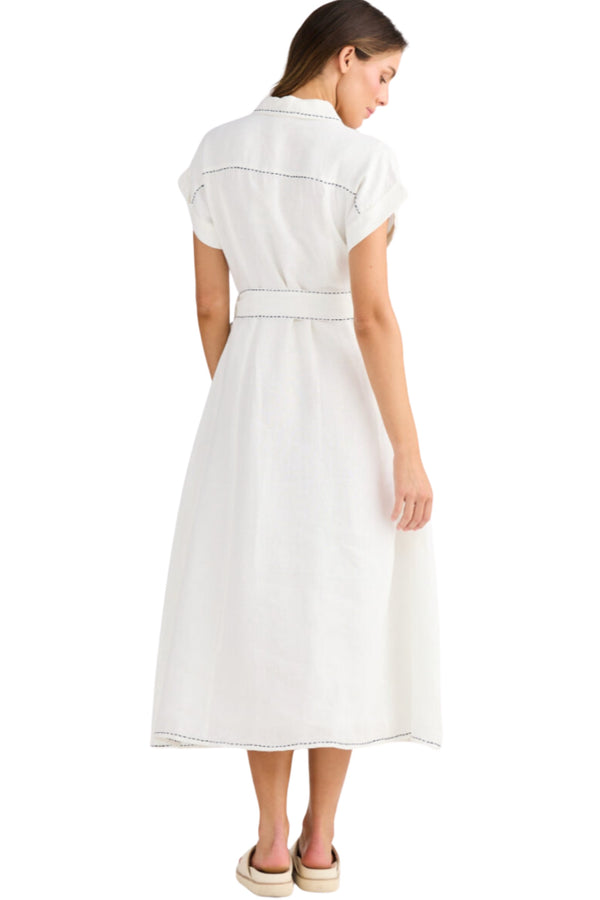 Cordelia Dress - White Linen