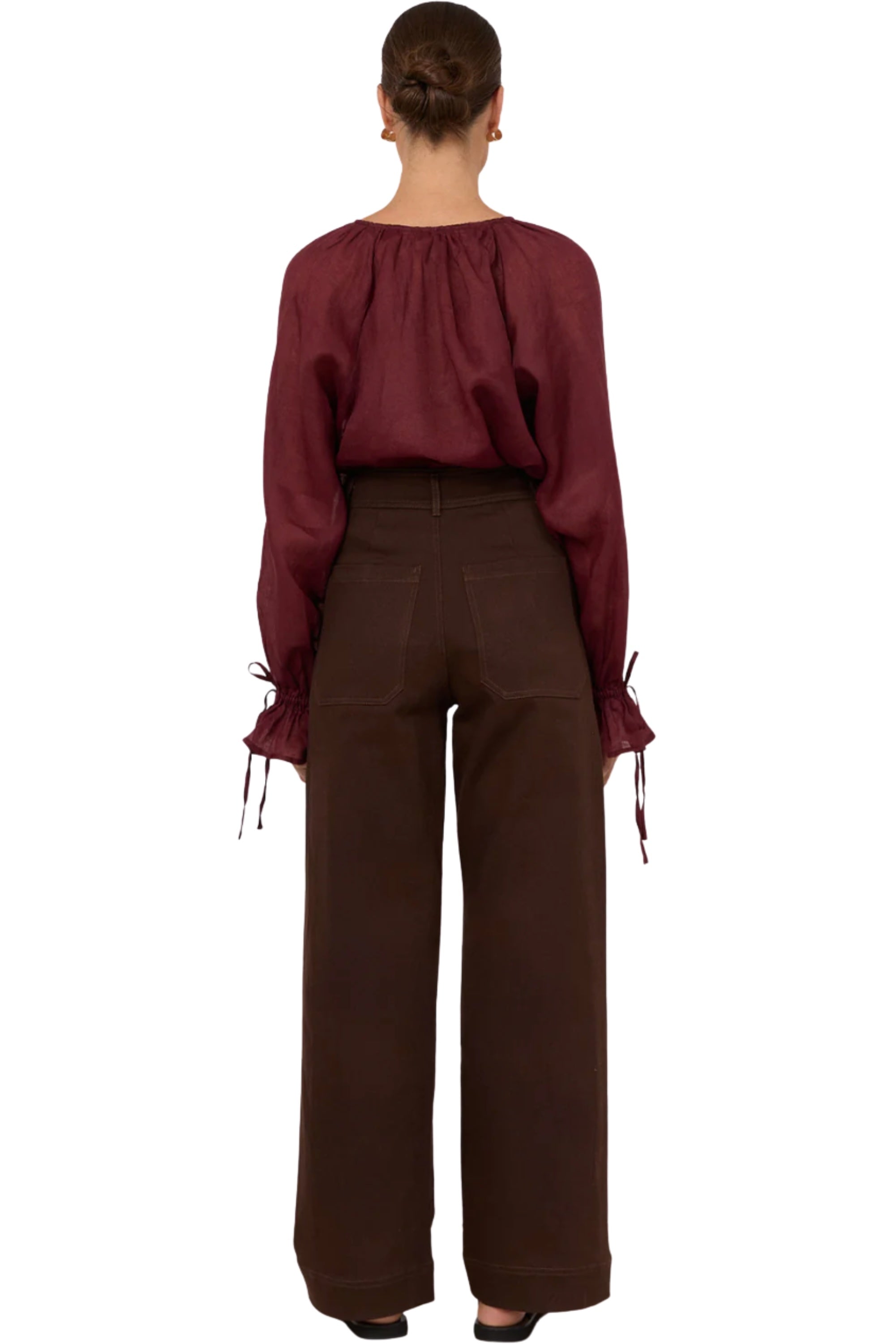 Lucy Patch Pant - Chocolate