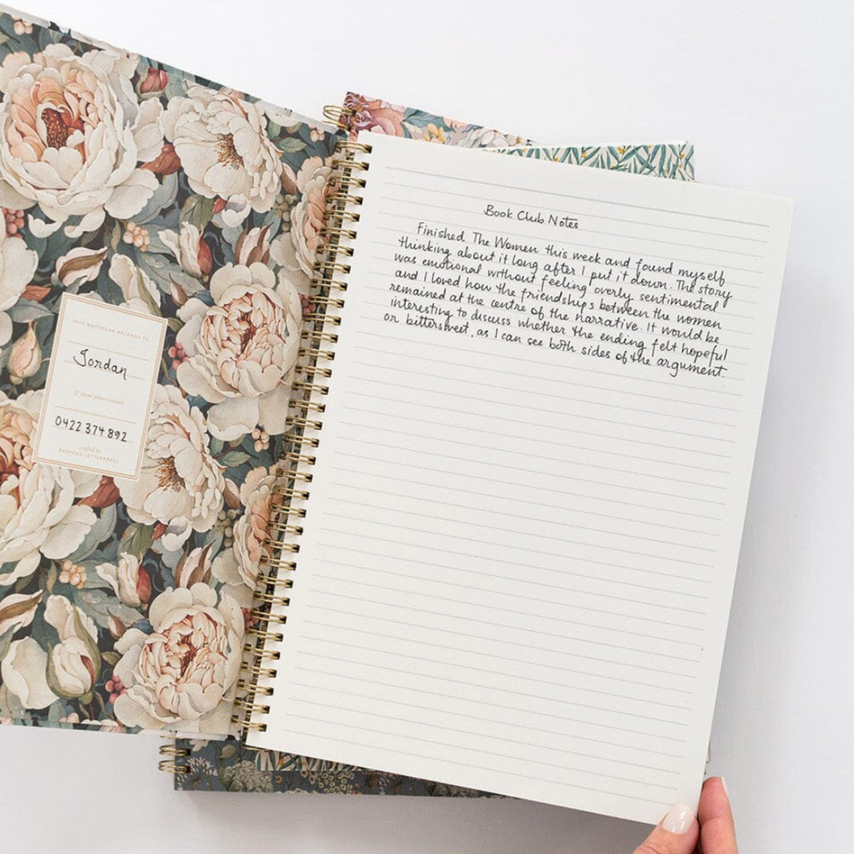 Ringbound A4 Notebook - Heritage Roses