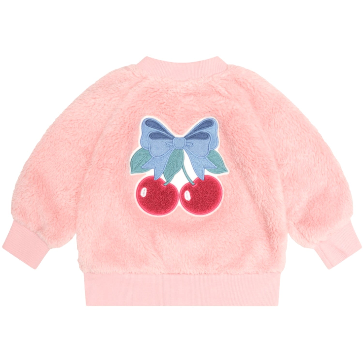 Cherry Bow Furry Jacket