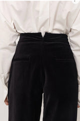Nisha Velvet Pant - Black
