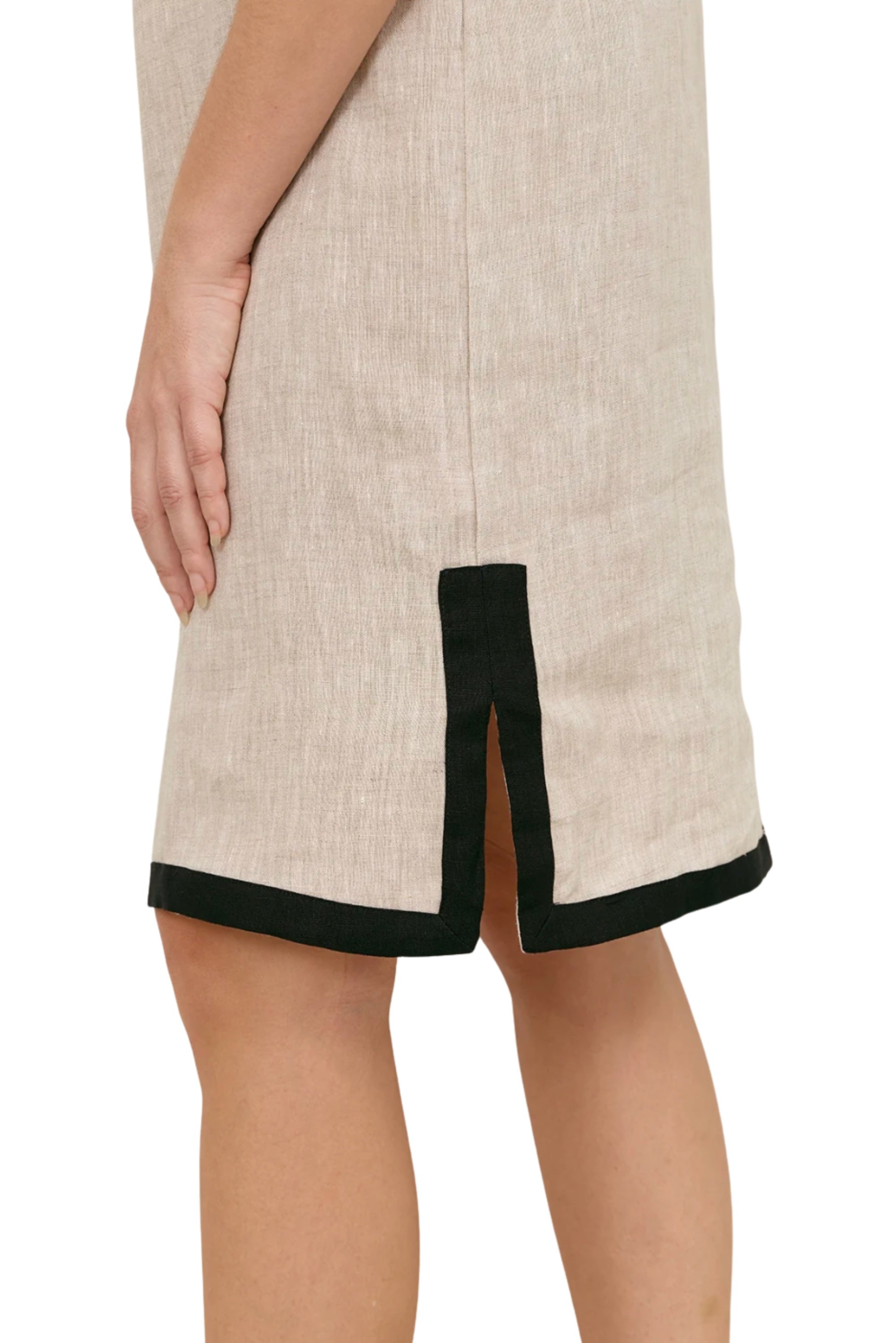 Sara Linen Dress - Natural