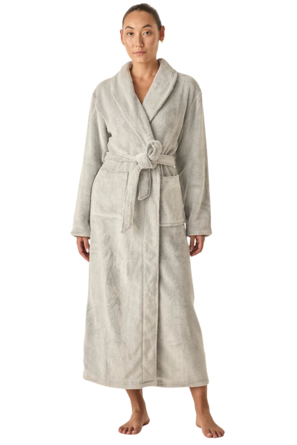 Desire Grey Long Plush Robe