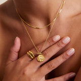 Vacanza Coin Necklace (18K Gold Vermeil)
