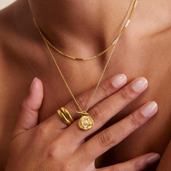 Vacanza Coin Necklace (18K Gold Vermeil)