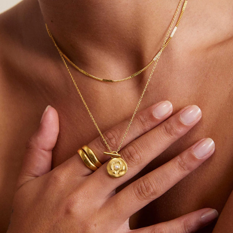 Vacanza Coin Necklace (18K Gold Vermeil)