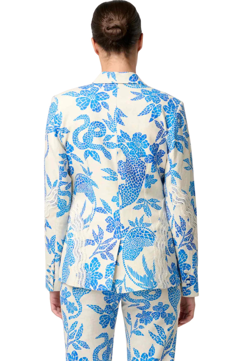 Leandro Blazer - Azure Mosaic