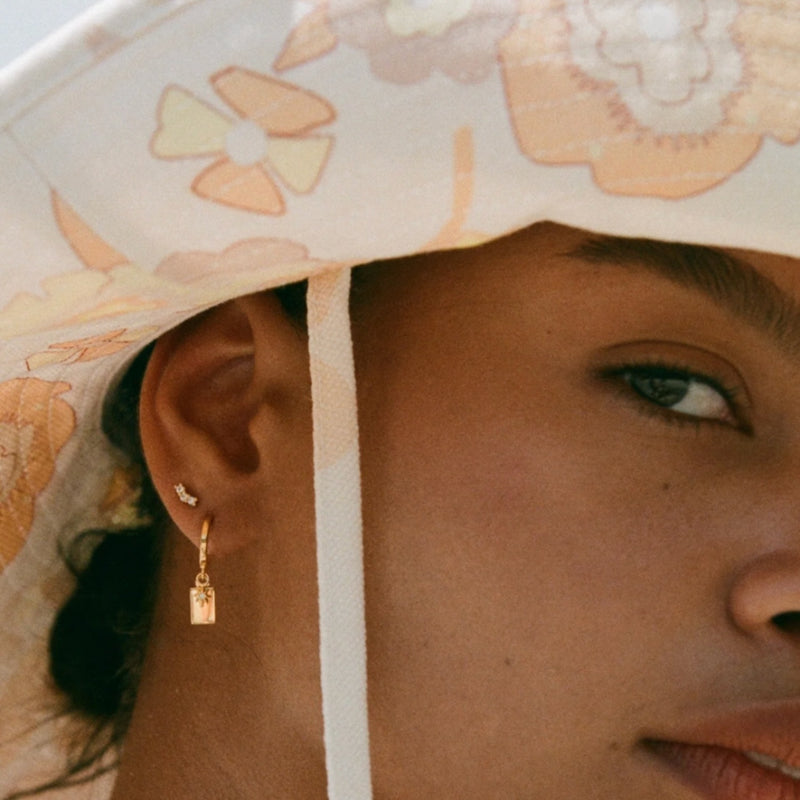 Guiding Star Hoops (18K Gold Plated)