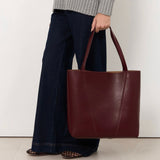 Quinn Panelled Tote - Wine