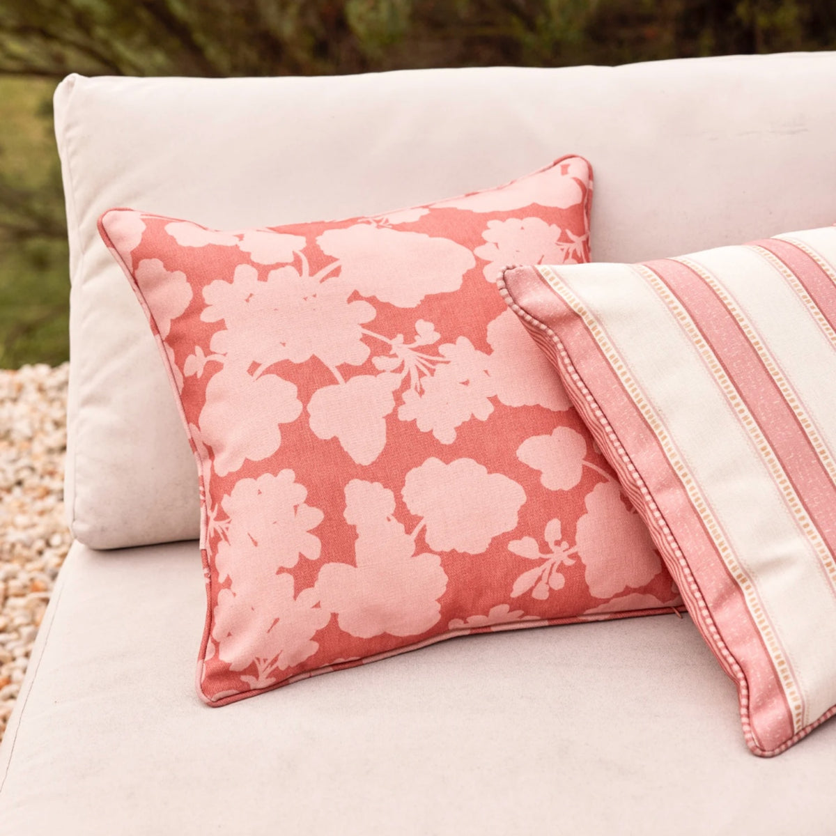 Geranium Outdoor Cushion - Pink