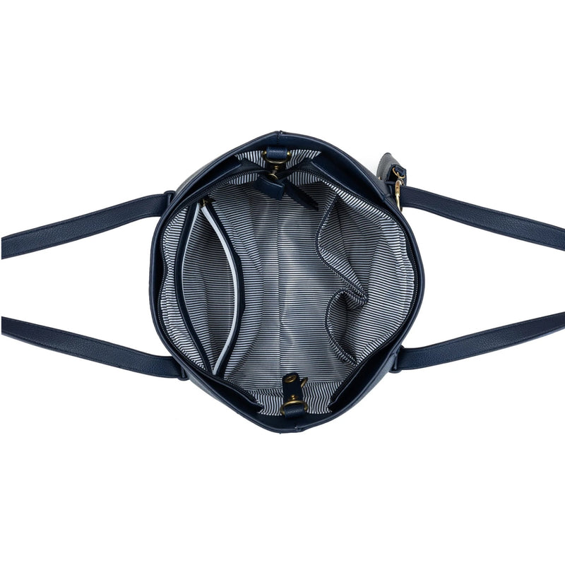Antoinette 3 pc Handbag - Deep Navy
