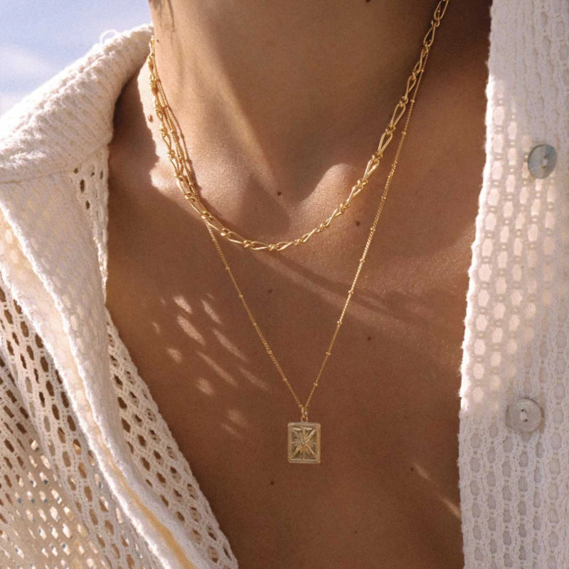 True North Coin Necklace - Gold
