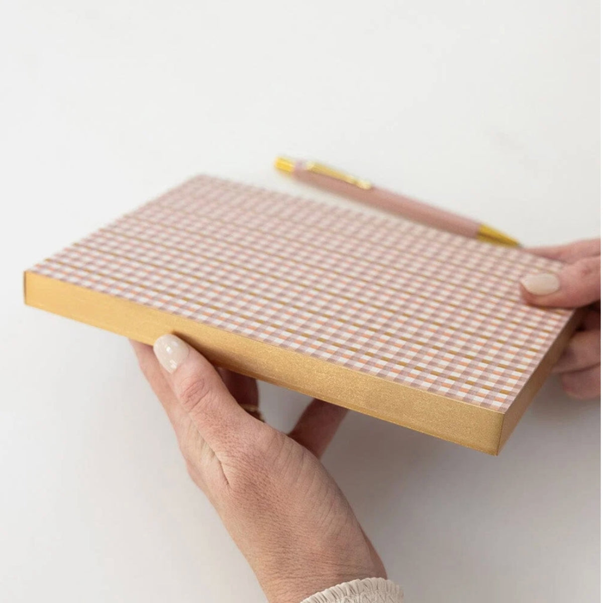 Primrose Gingham Notepad Jotter