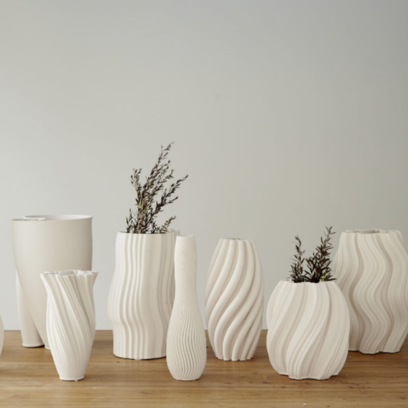 Harper White Vase 30cm