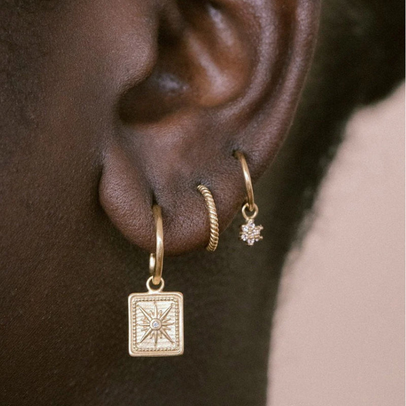 True North Hoops (18K Gold Plated)