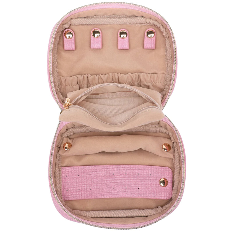Rita Jewellery Case - Pastel Pink