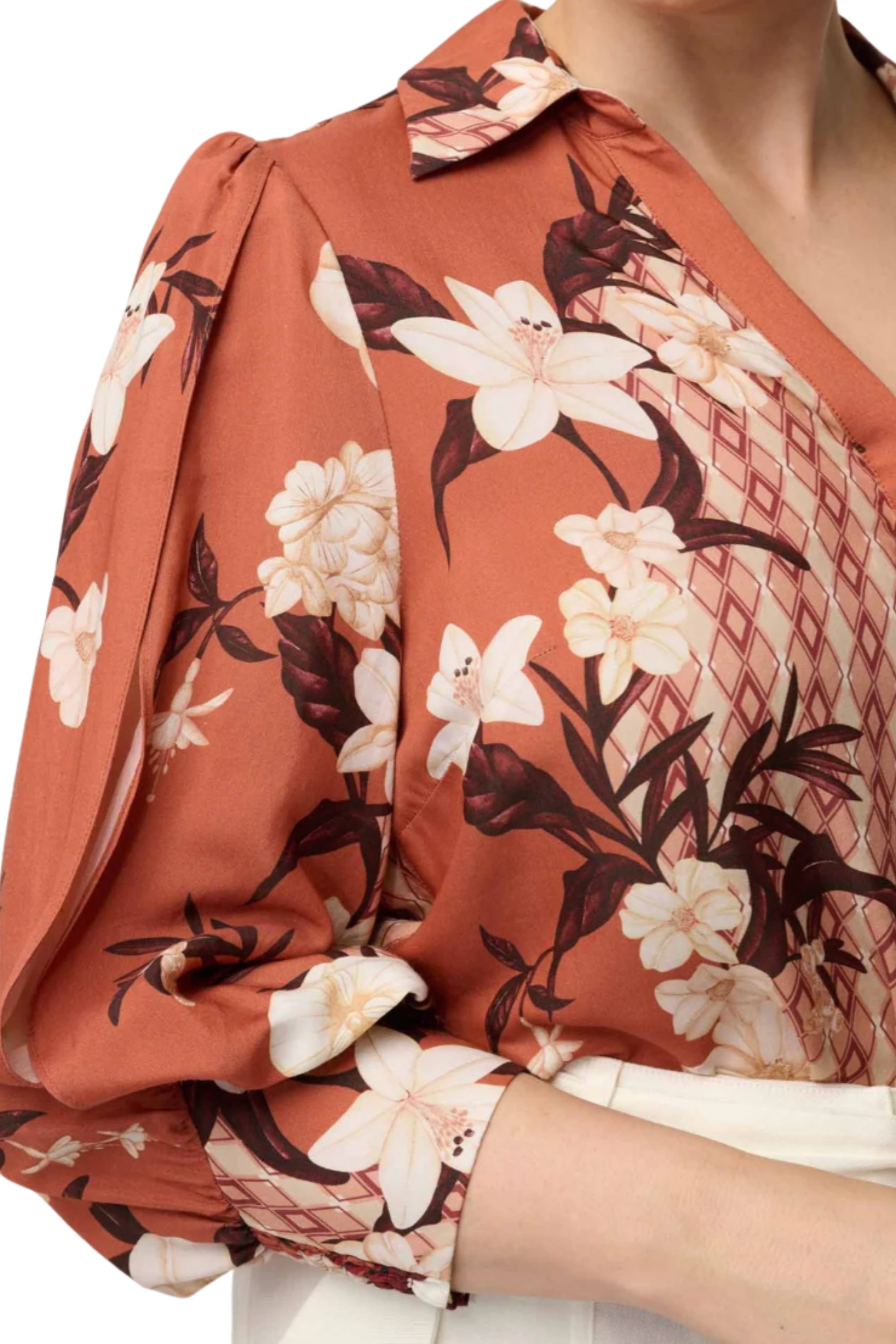 Nerine Shirt - Amber Vine