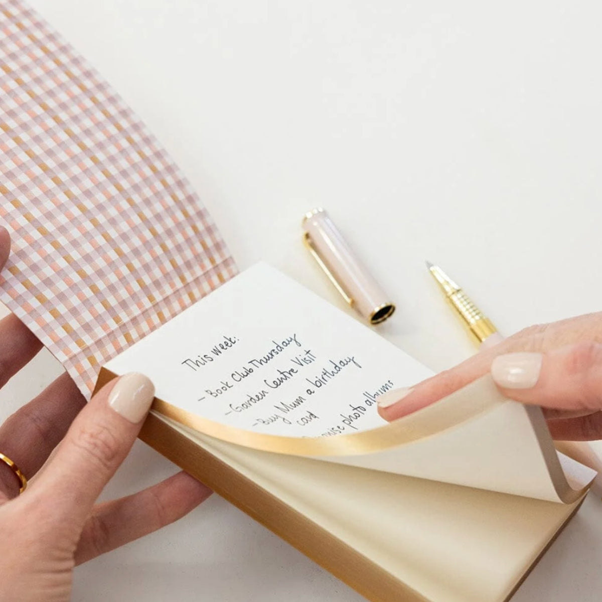 Primrose Gingham Mini Jotter