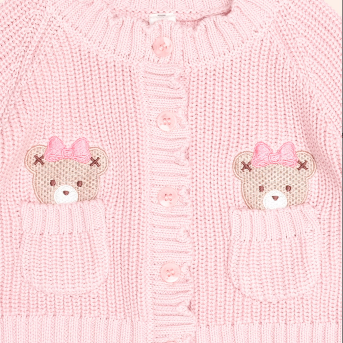 Pink Fisherman Cardigan
