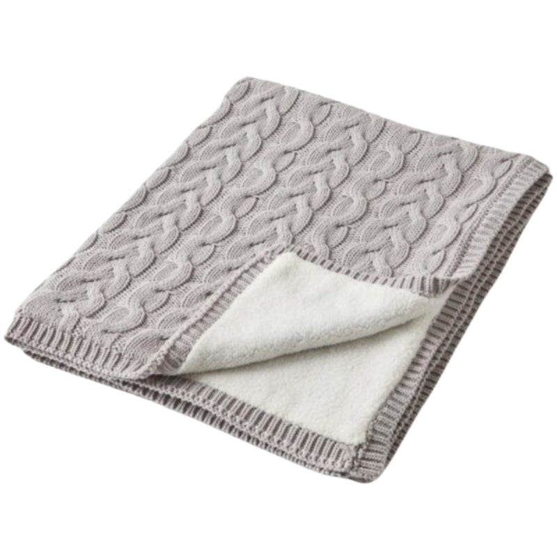 Aurora Baby Blanket - Silver/Cream