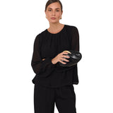 Crista Event Clutch - Black
