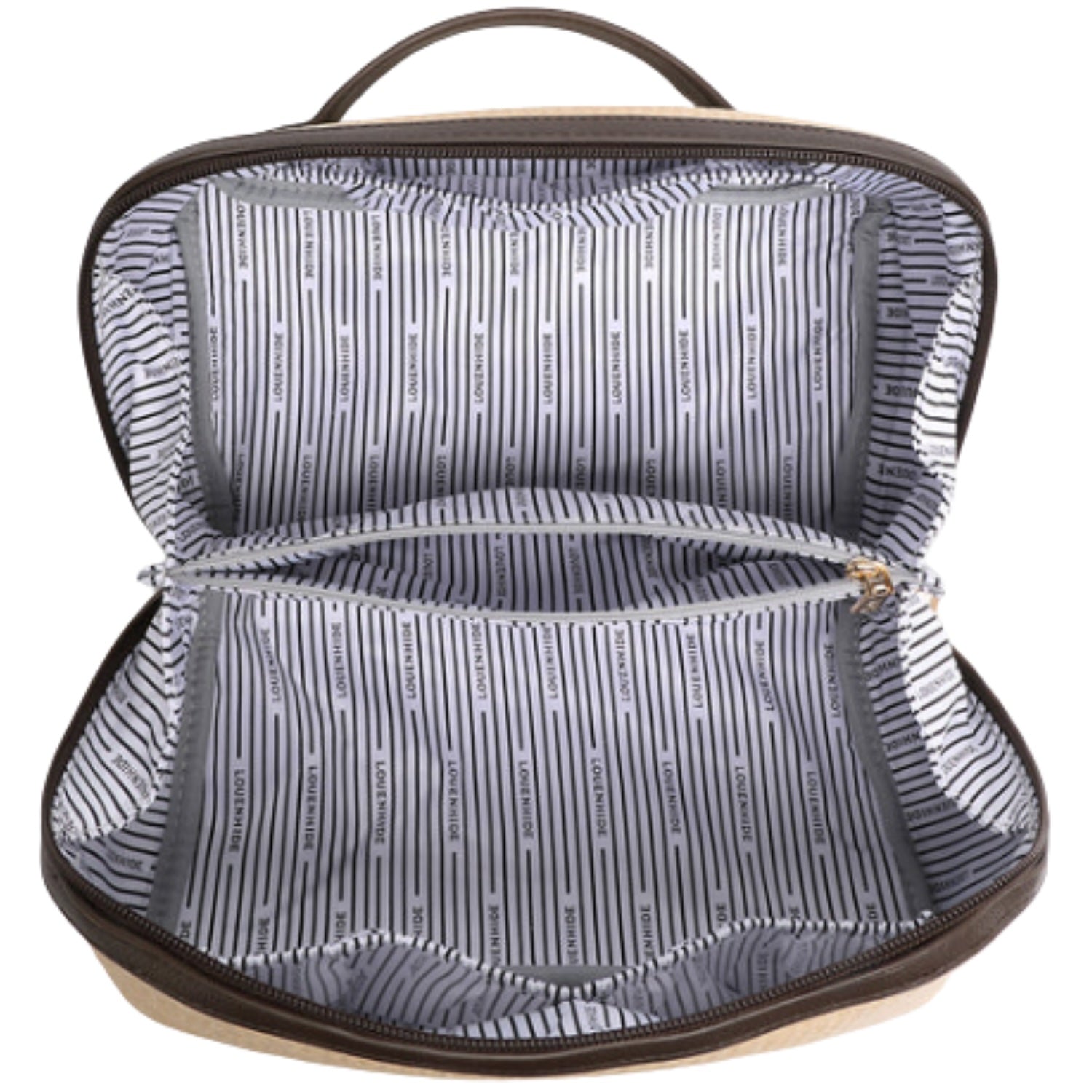 Orion Cosmetic Bag - Natural/Choc
