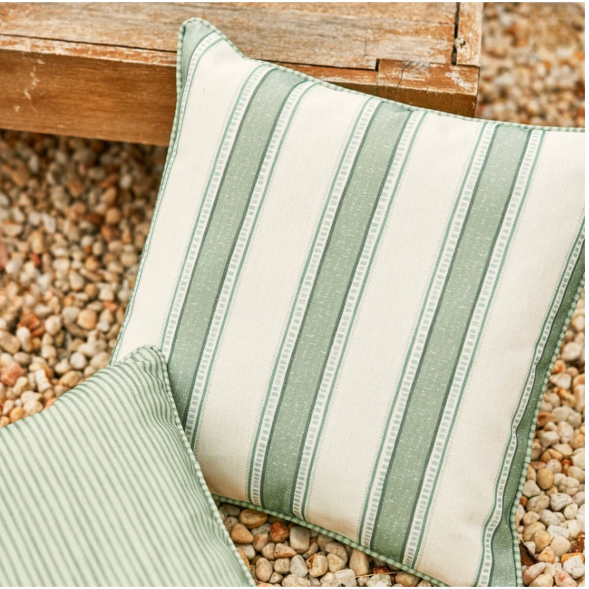 Sailor Cushion 50cm - Green Stripe