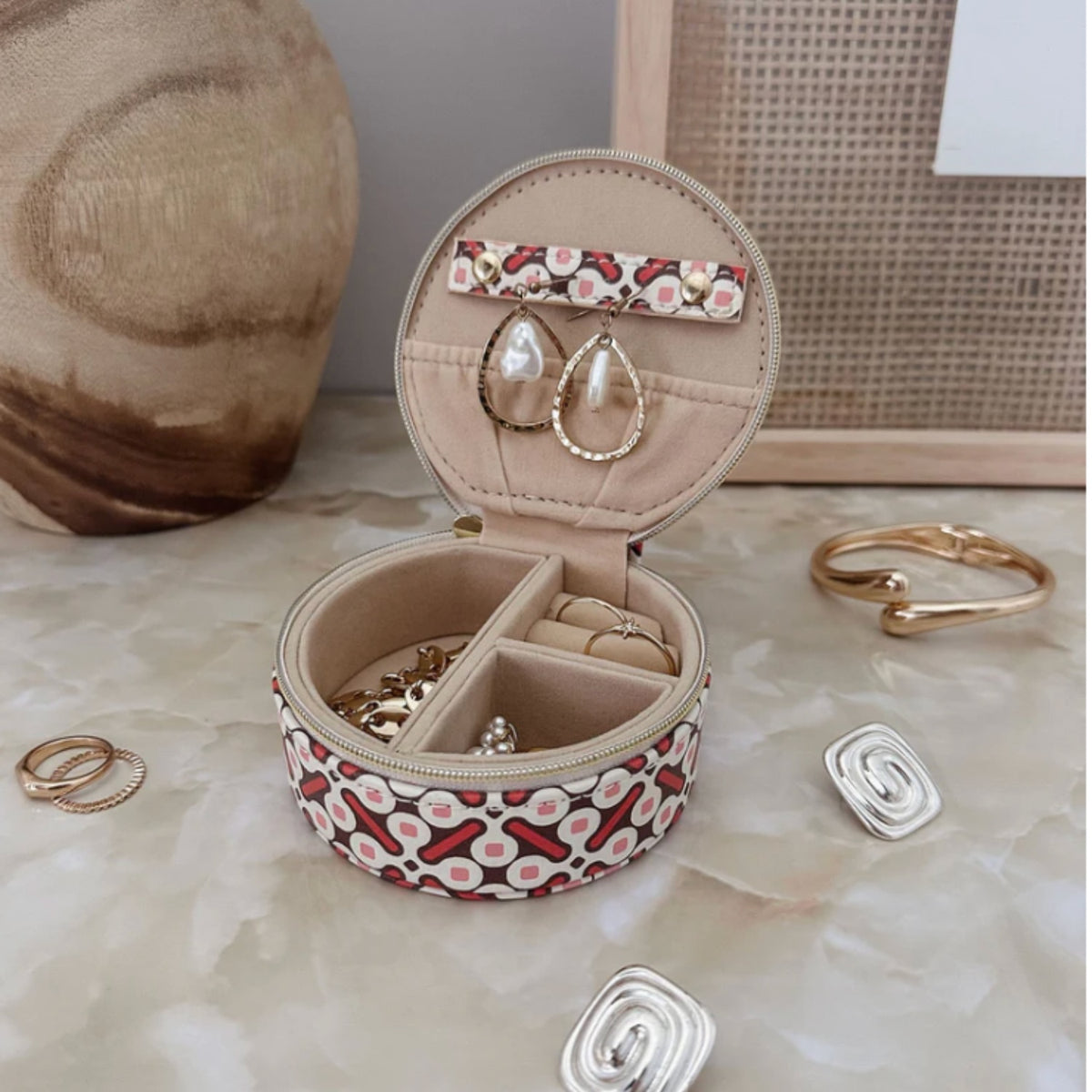 Sisco Jewellery Box - Retro Pink